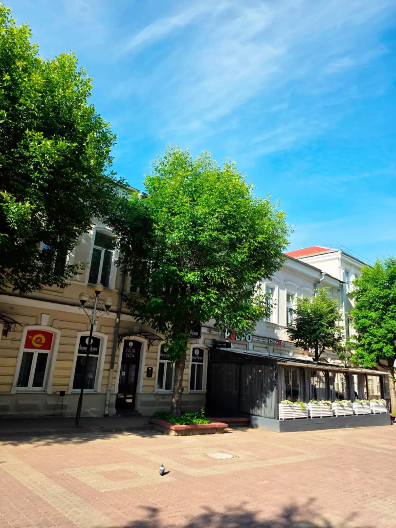 Апартаменты Новые с Высокими Окнами на Пешеходной Улице