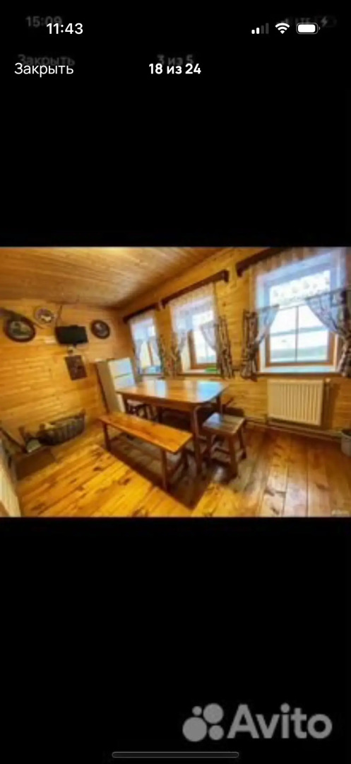 Частный дом Изба на бeрегу реки