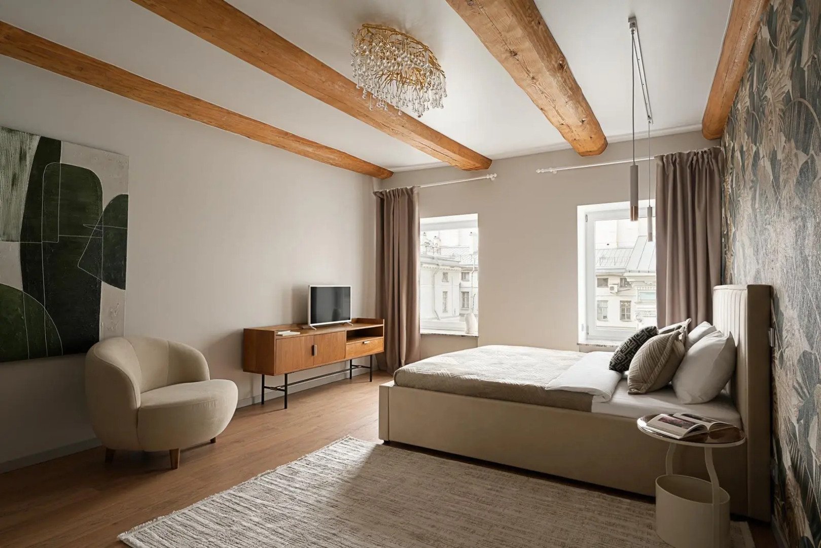 Апартаменты Moca 120 кв.м в Тихом Сквере на Невском Проспекте с Видом на Церковь св. Екатерины