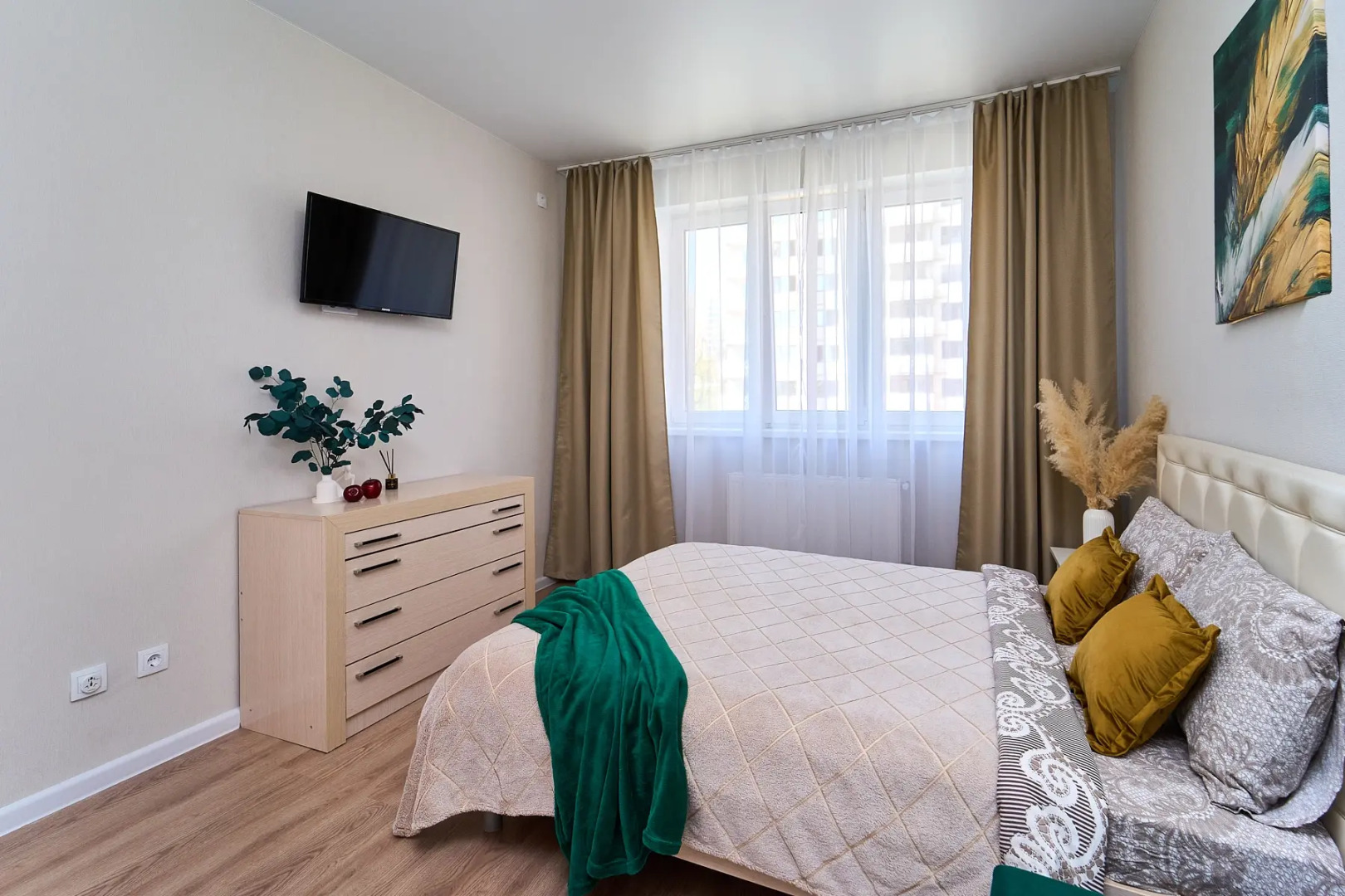 Квартира однокомнатная у парка Облаков Галицкого на 4 гостя