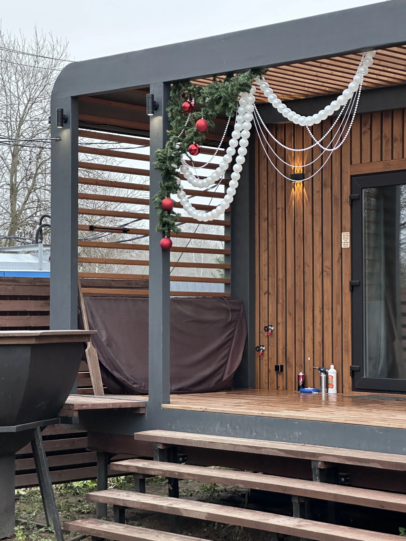 Частный дом Мини-дом с баней и чаном в Истре