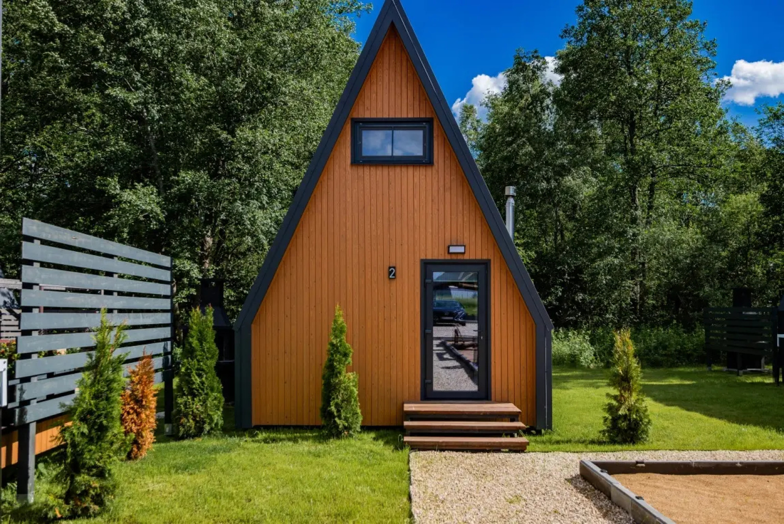 Частный Дом Афрейм с видом на лес №2