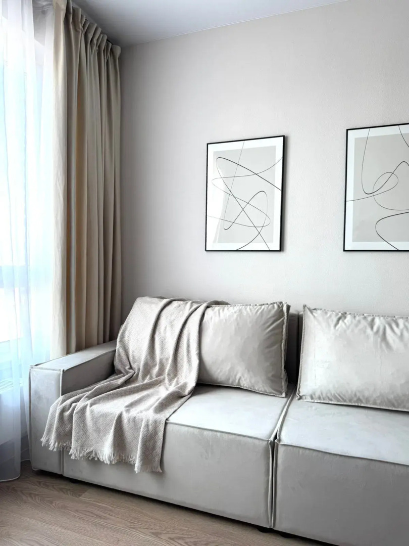 Квартира Стильная Евро 3-комнатная