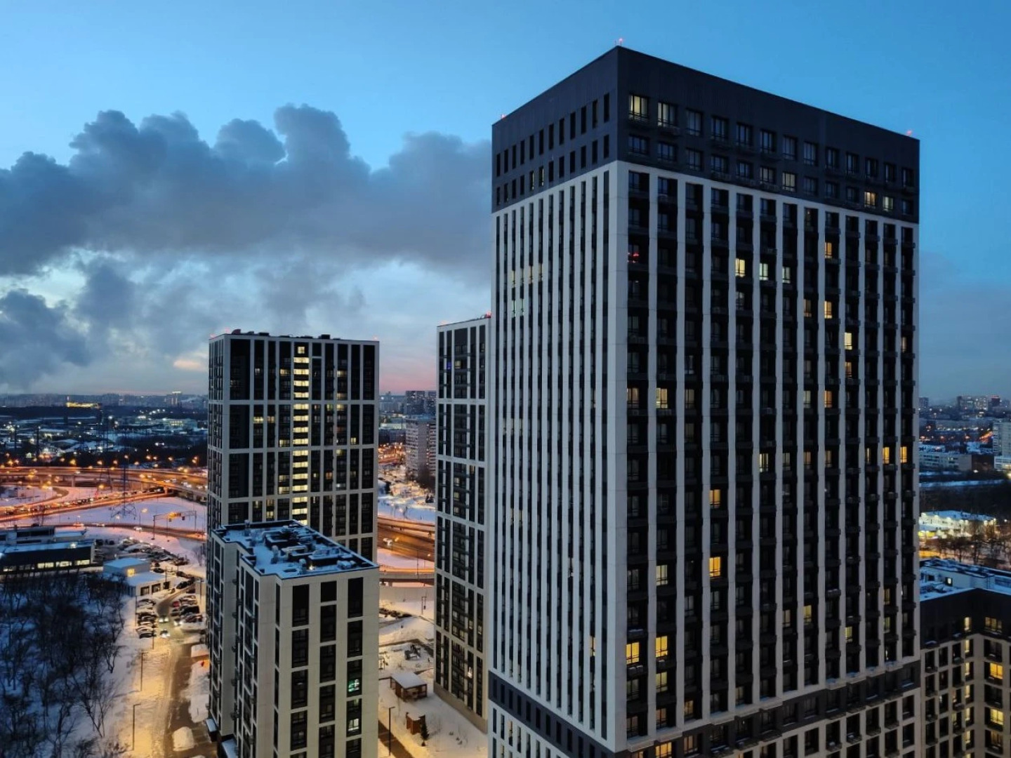 Квартира Видовая с большими окнами 20 этаж