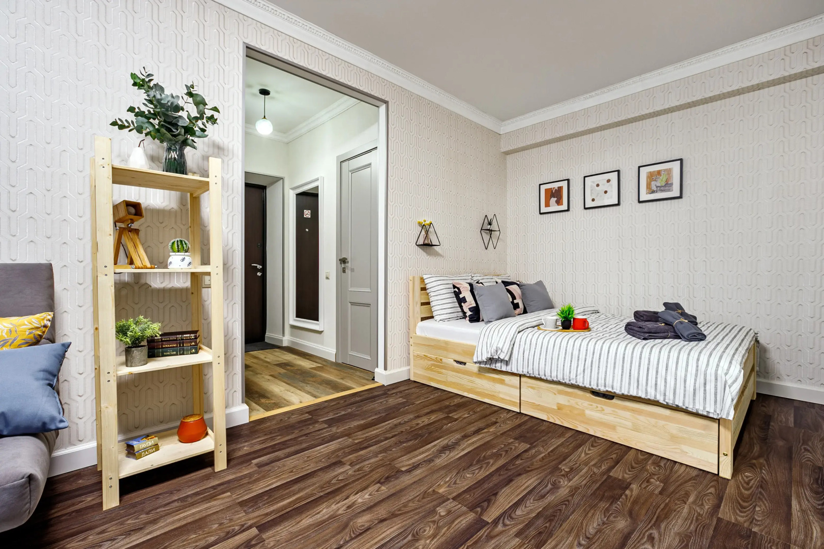 Апартаменты Belorusskaya railway station cozy apartment with parking