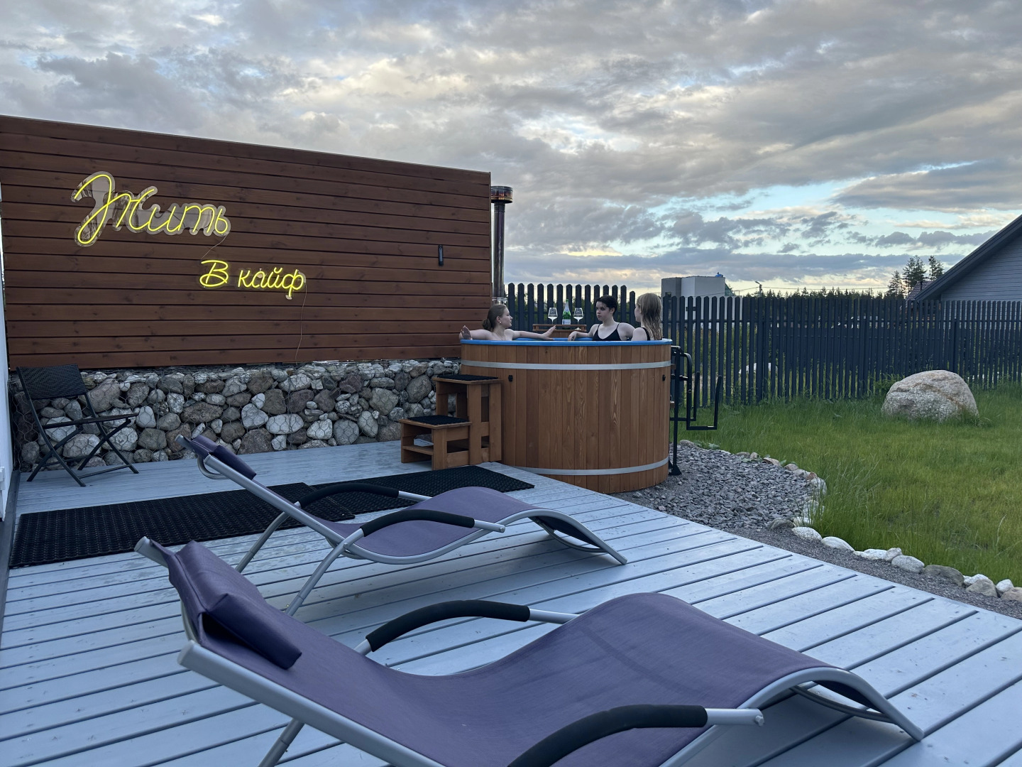 Частный дом Ютно с баней и купелью до 8 Гостей у Финского залива