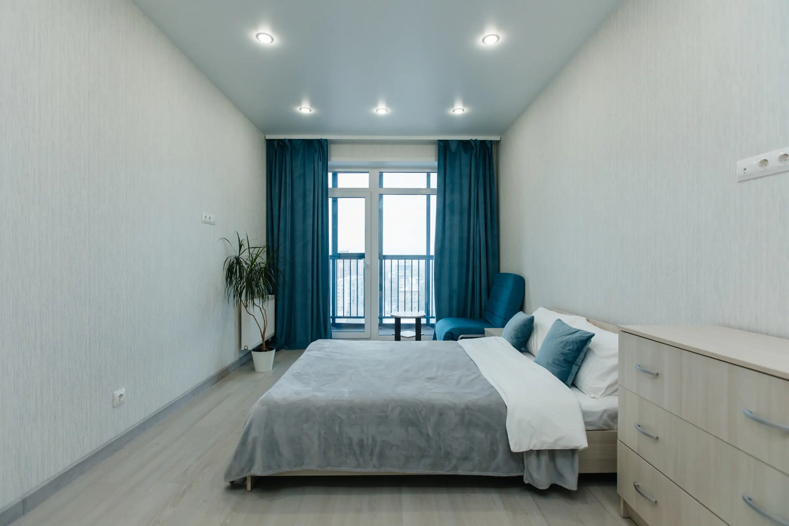 Квартира Комфортная Двухкомнатная с Видом на Реку