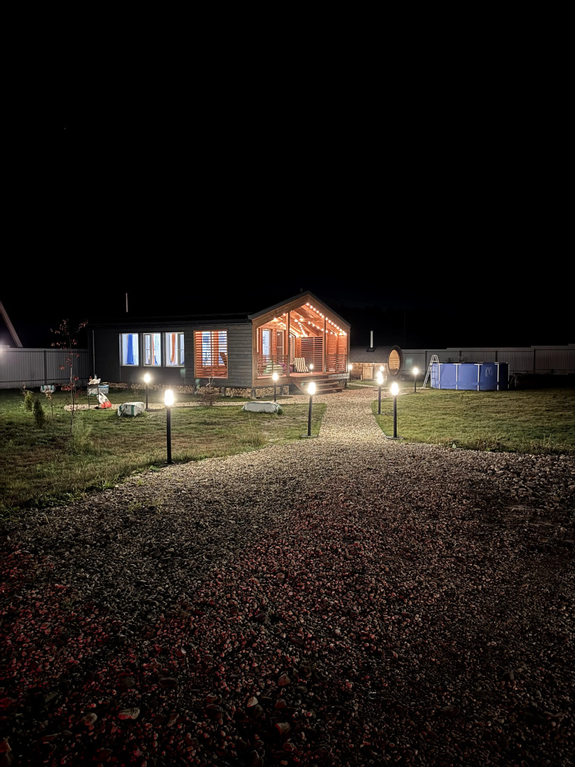 Частный дом с панорамными окнами