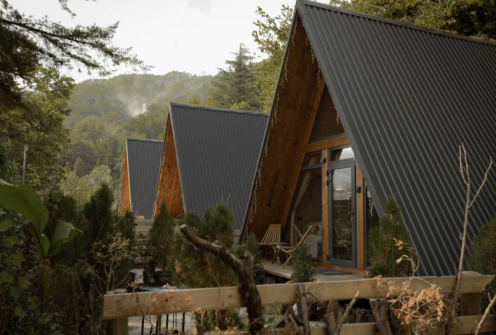 Частный дом Экосказка с видом на горы