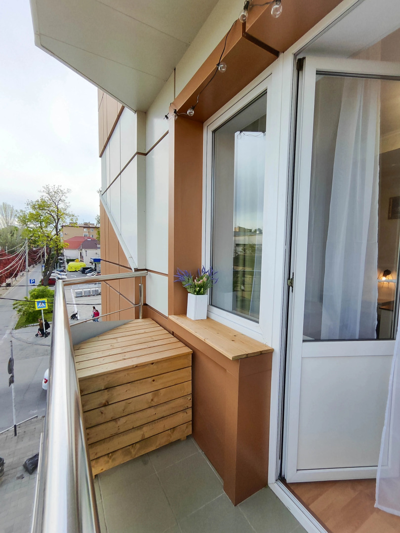 Апартаменты Волны Моря с балконом