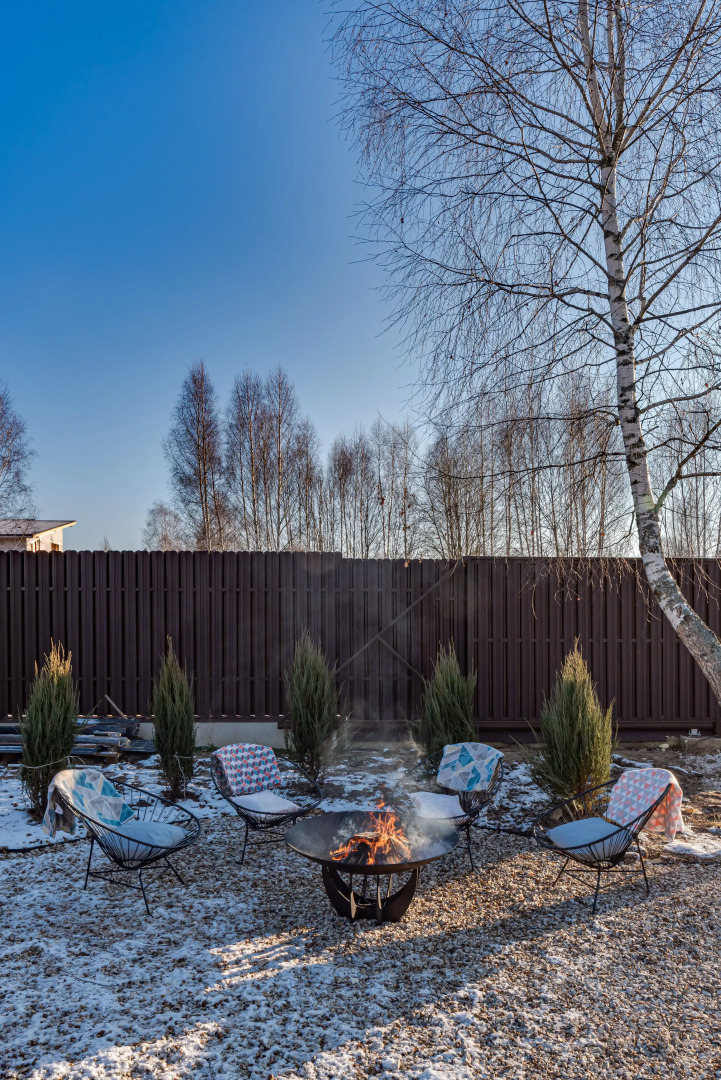 Частный Дом с камином, сауной и панорамными окнами