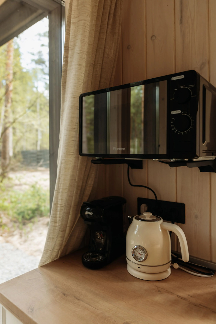 Частный дом Барнхаус в стиле бохо в сосновом лесу