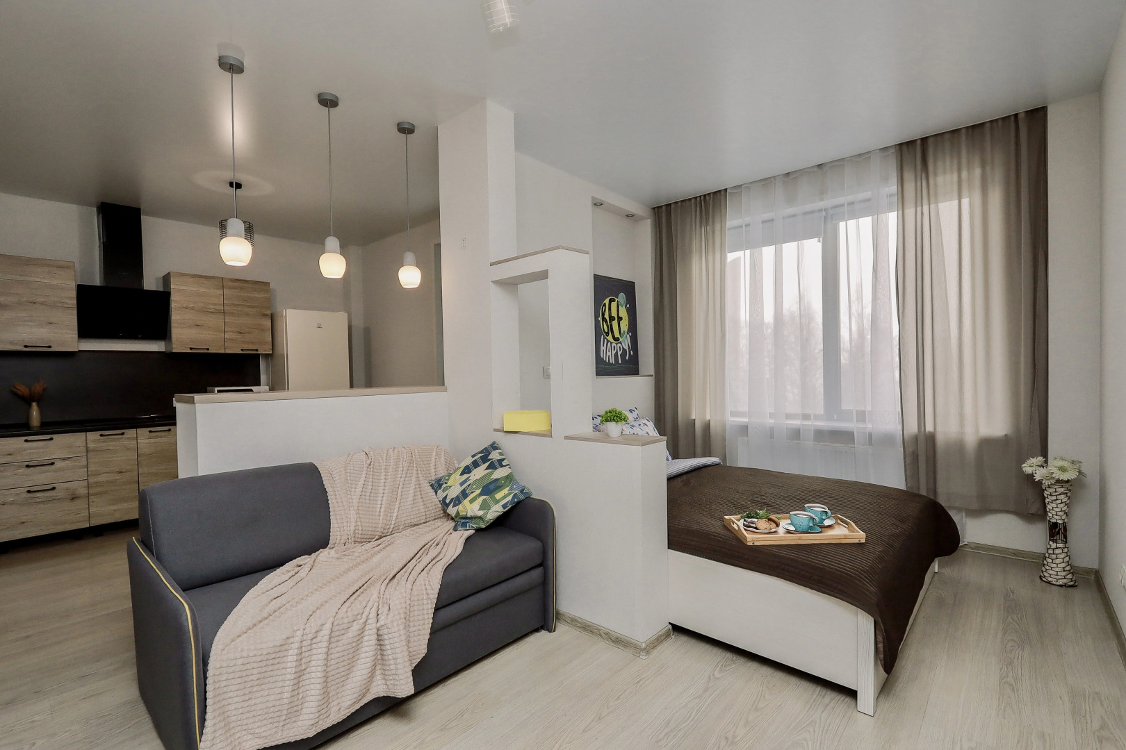 Апартаменты в ЖK Kолизeй c видом нa пруд.