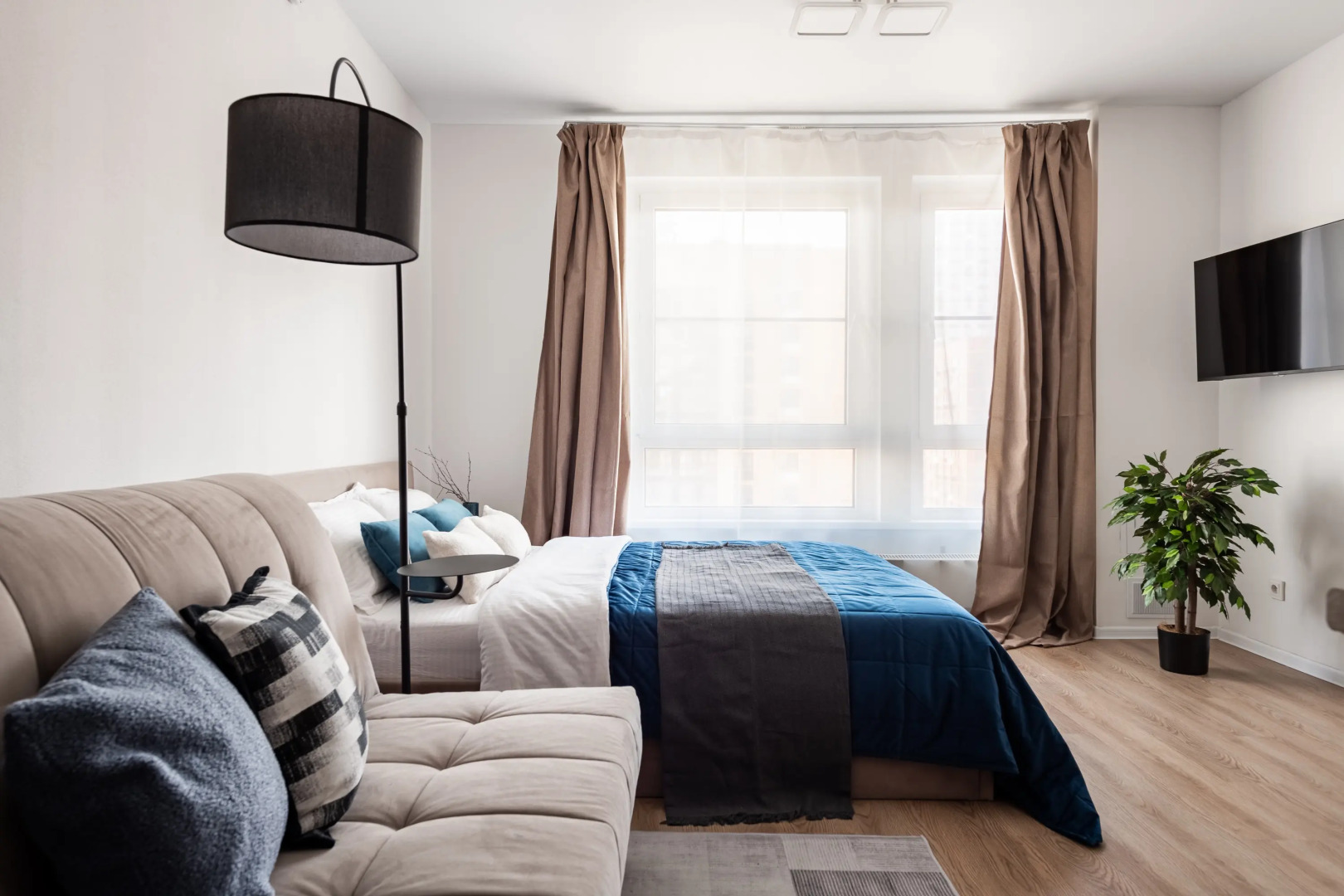 Квартира Уютная студия на четверых на Малой Очаковской