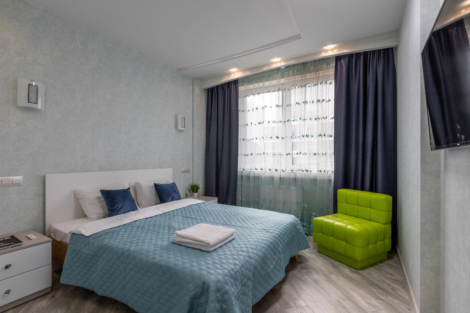 Апартаменты Модерн с просторной кухней