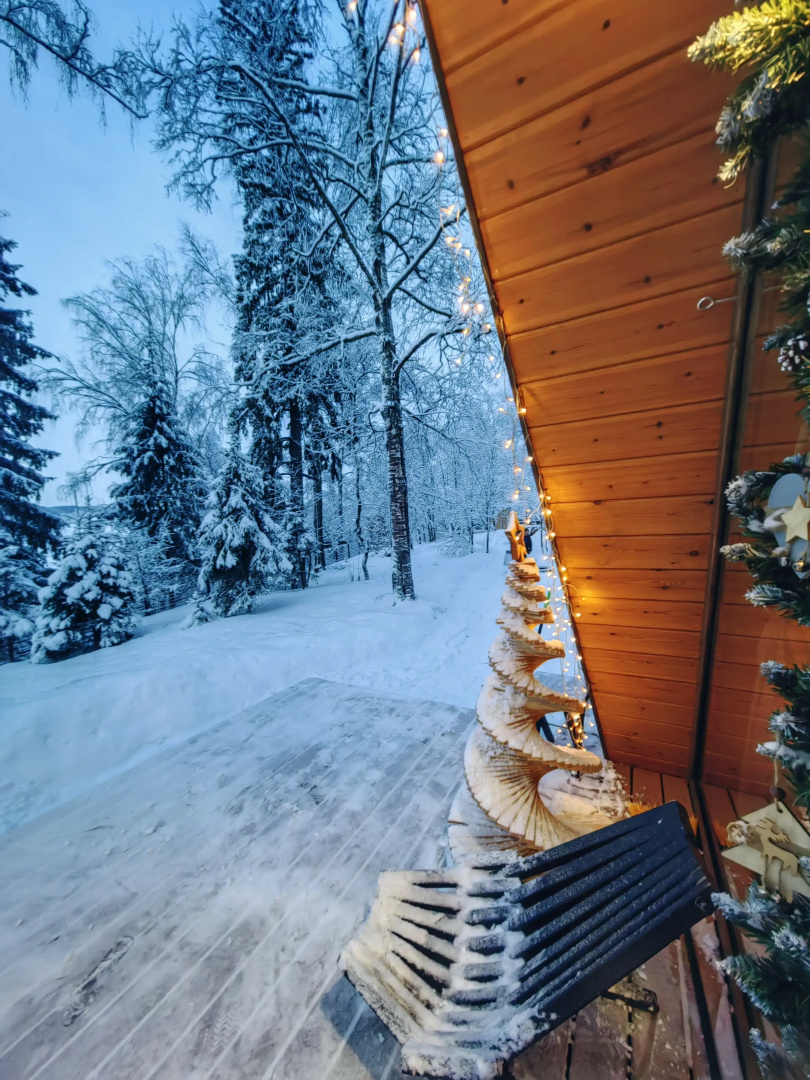 Частный дом A-frame На холме