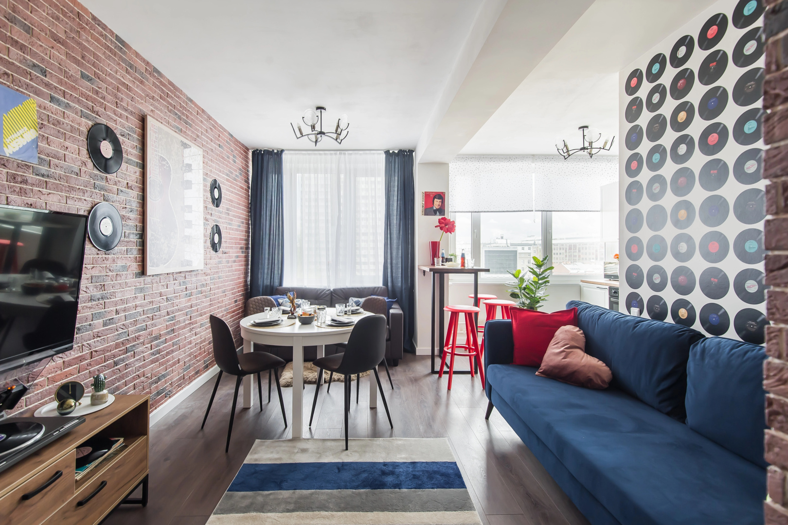 Квартира GM Apartments в стиле Рок-н-ролл с видом на Кремль