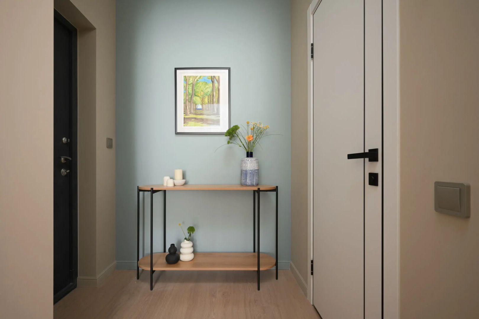 Квартира с бирюзовым настроением