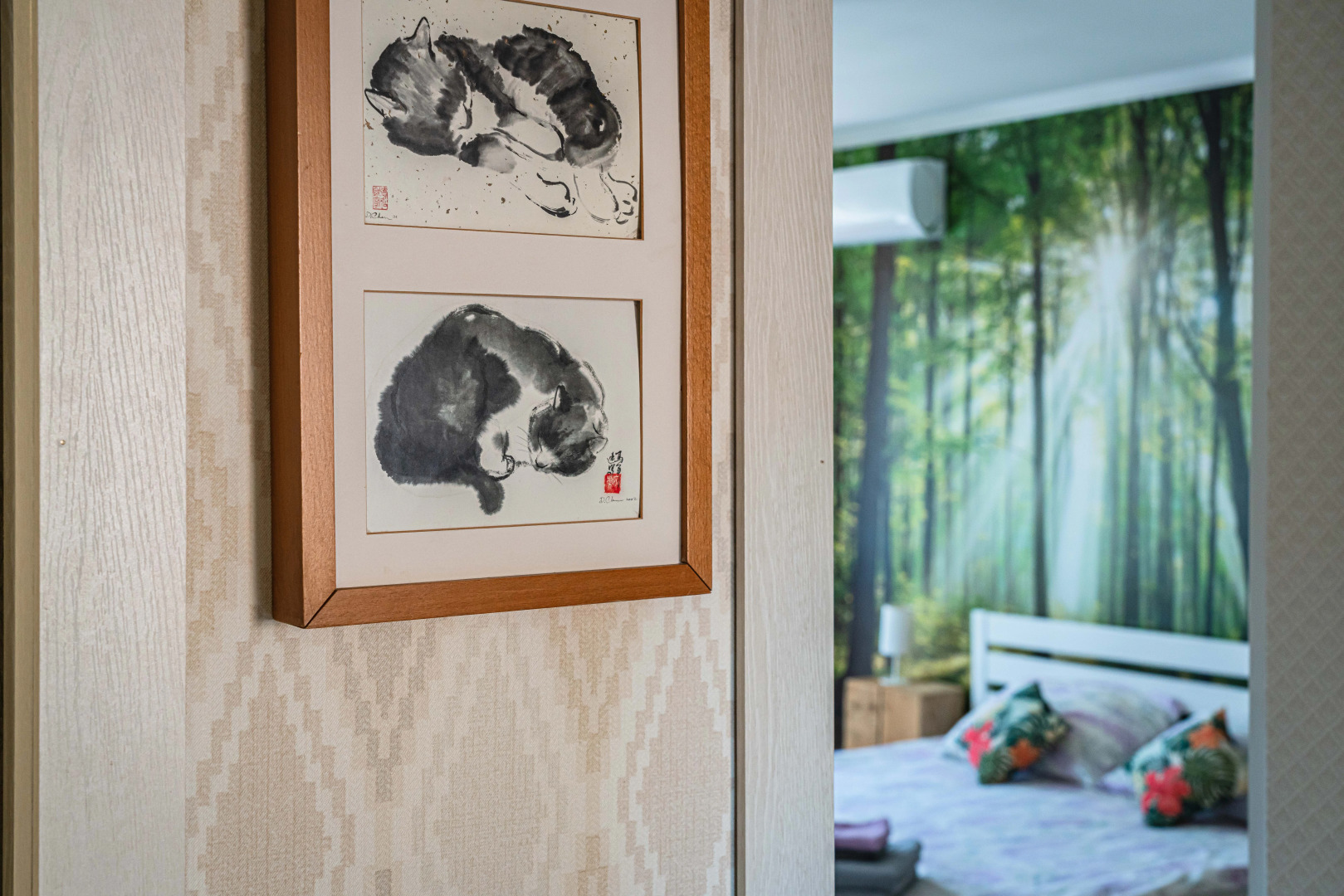 Апартаменты на пешеходной улице с 2-мя спальнями