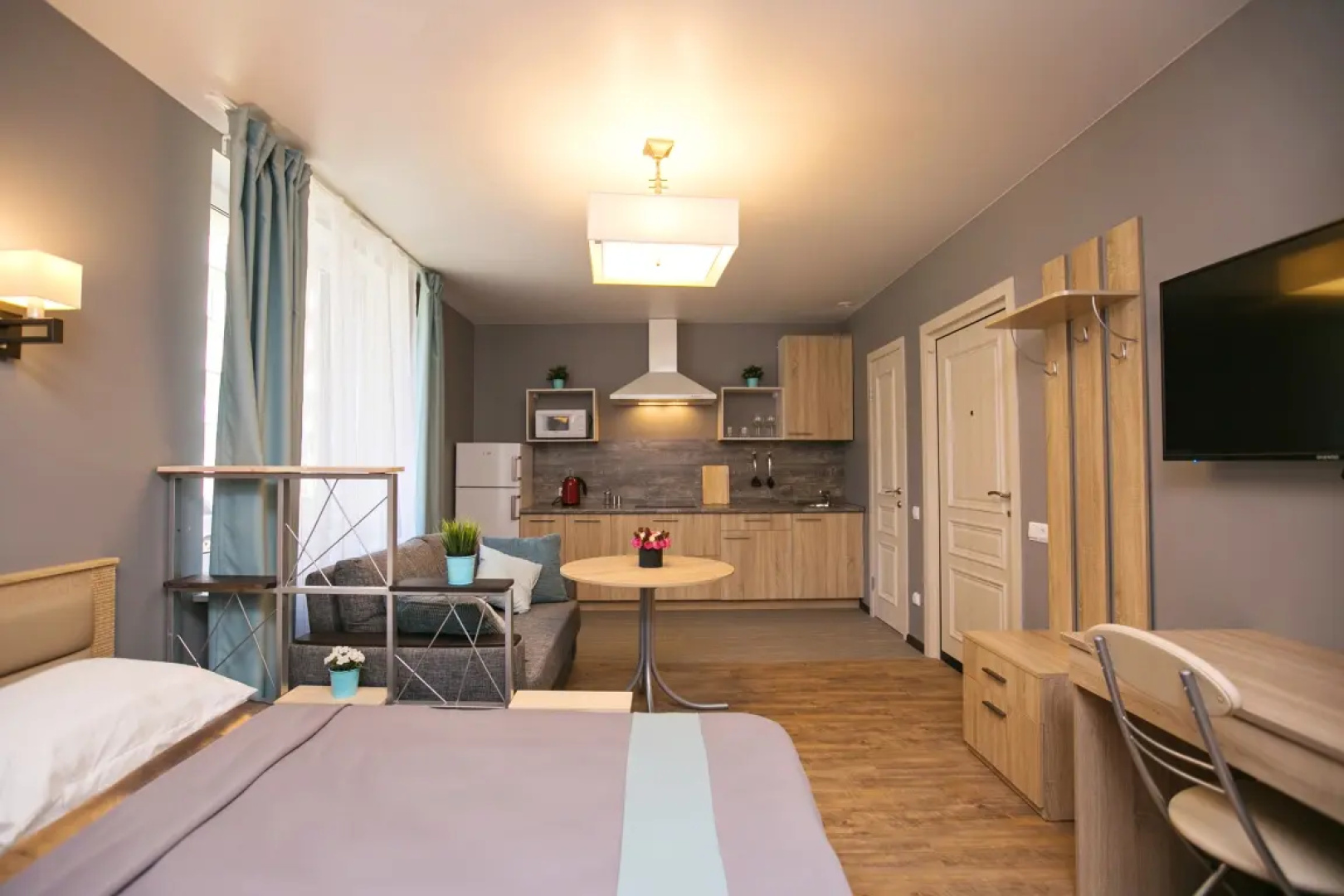 Квартира New Horizon Ovechkin Apartments Aquamarine  рядом с Московским вокзалом