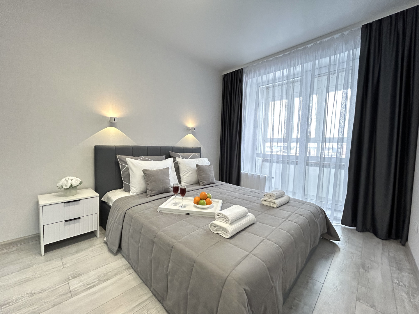 Апартаменты FSF Уютная Евродвушка в Цветах Башкирии (Мега, М5, аэропорт)