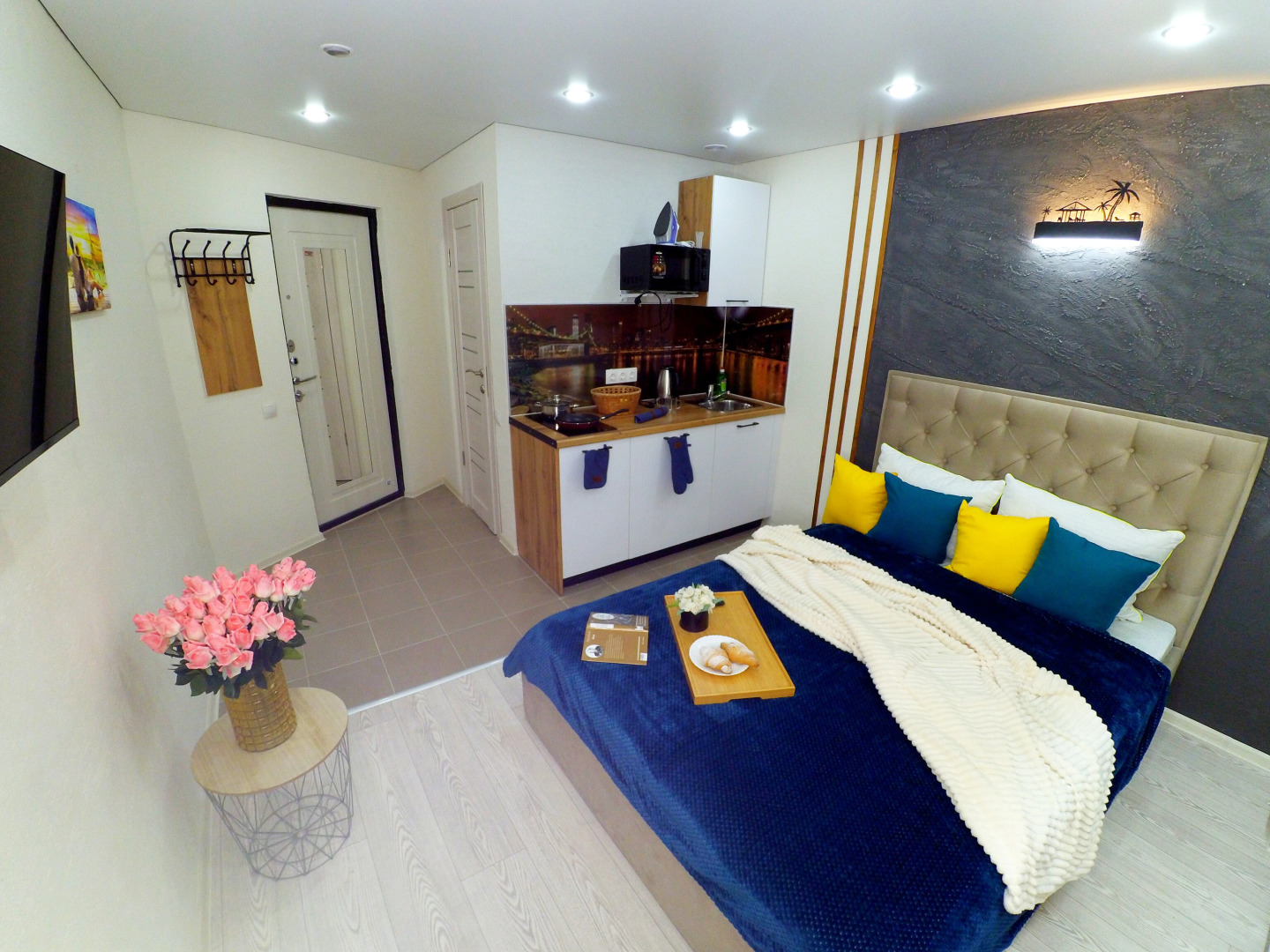 Апартаменты Уютные Студии Рядом с Аквапарком Ривьера