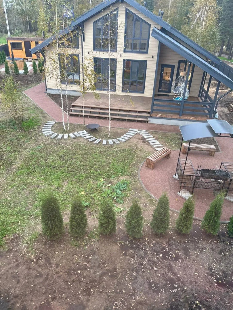 Частный дом Традиция отдыха - дом у озера c баней и купелью