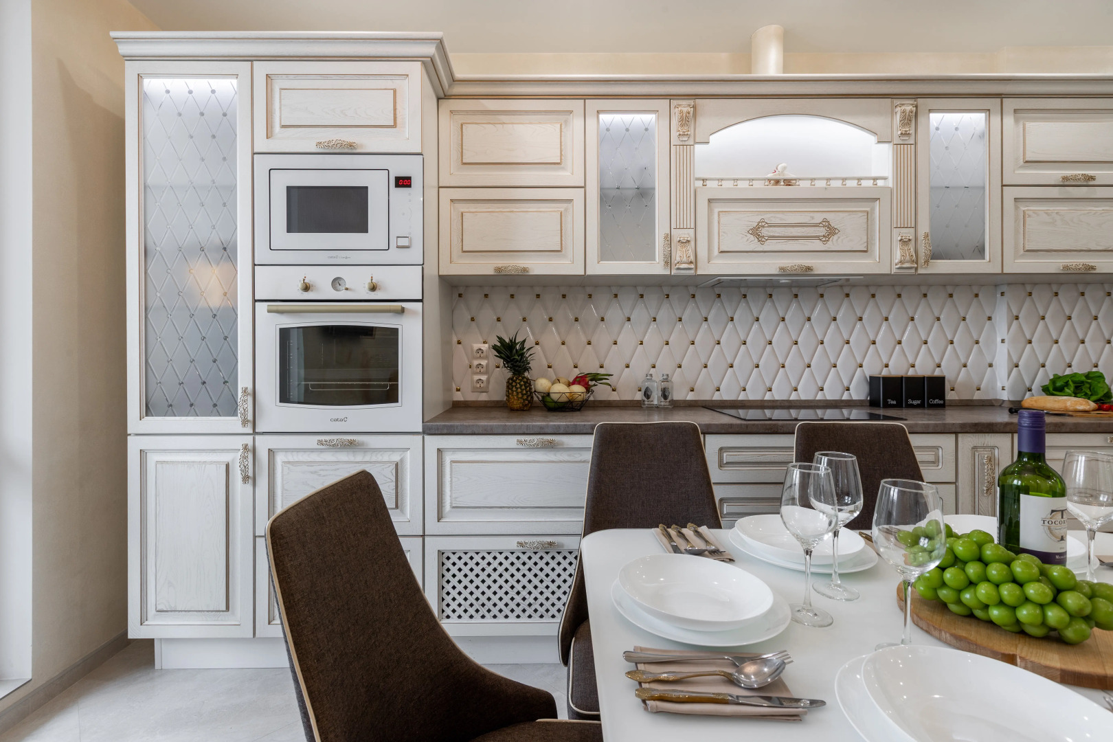 Апартаменты Модерн с просторной кухней