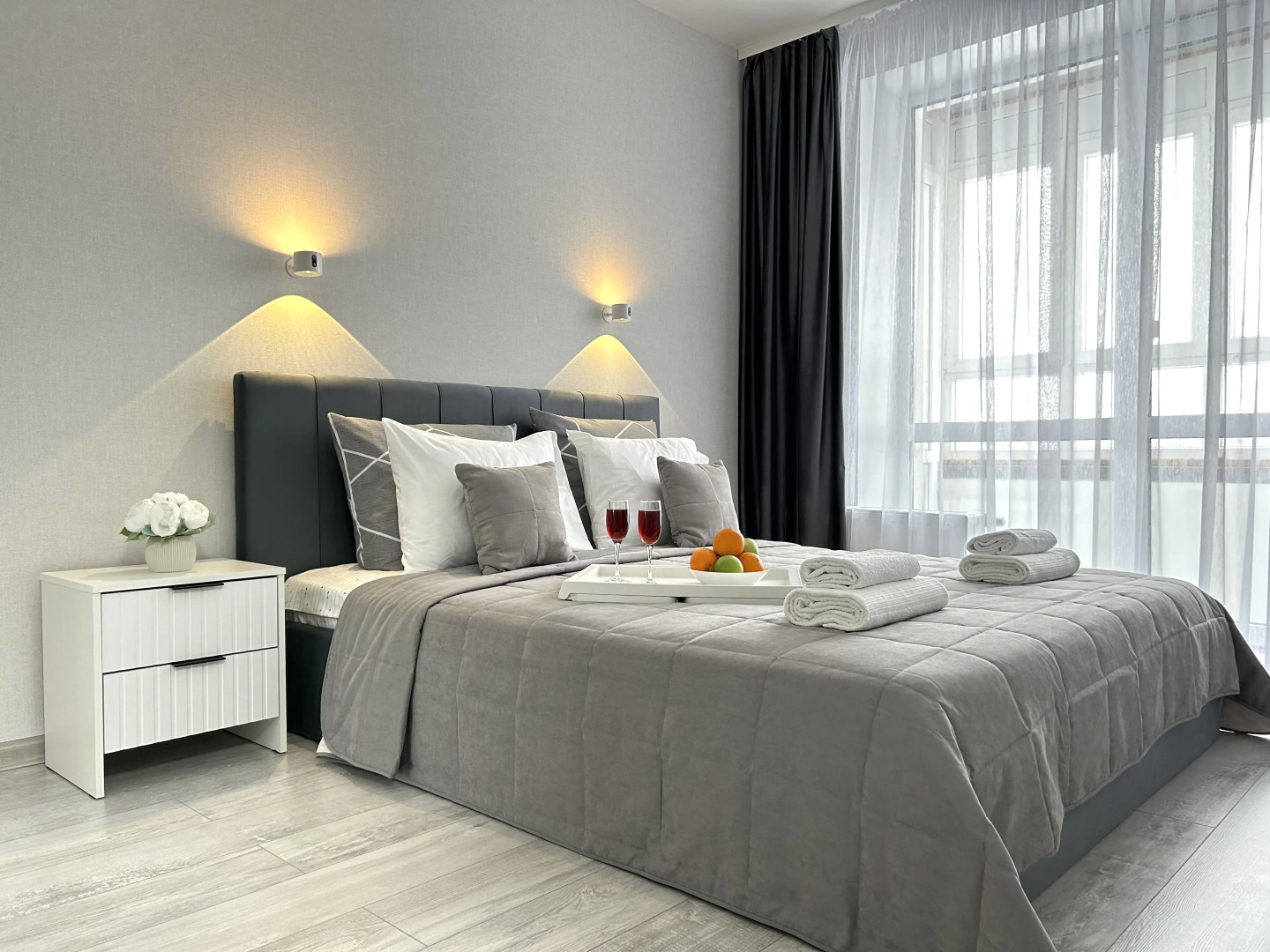 Апартаменты FSF Уютная Евродвушка в Цветах Башкирии (Мега, М5, аэропорт)