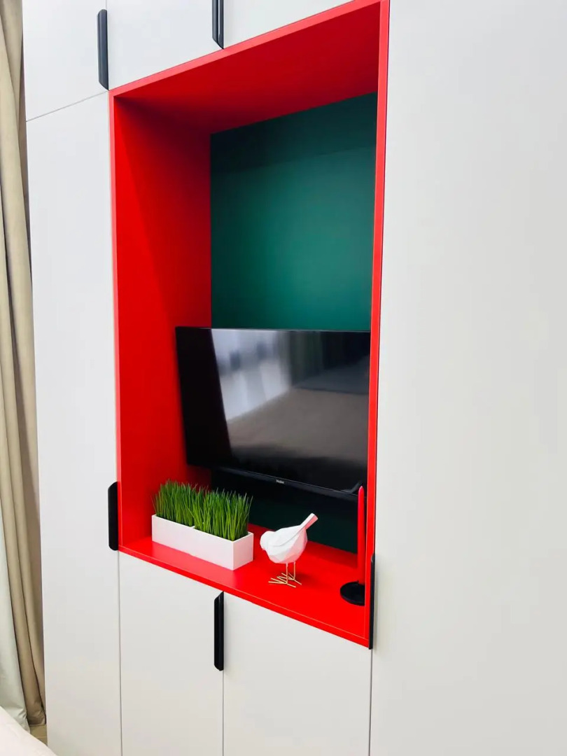 Апартаменты Студия с дизайнерским ремонтом с бассейном на крыше