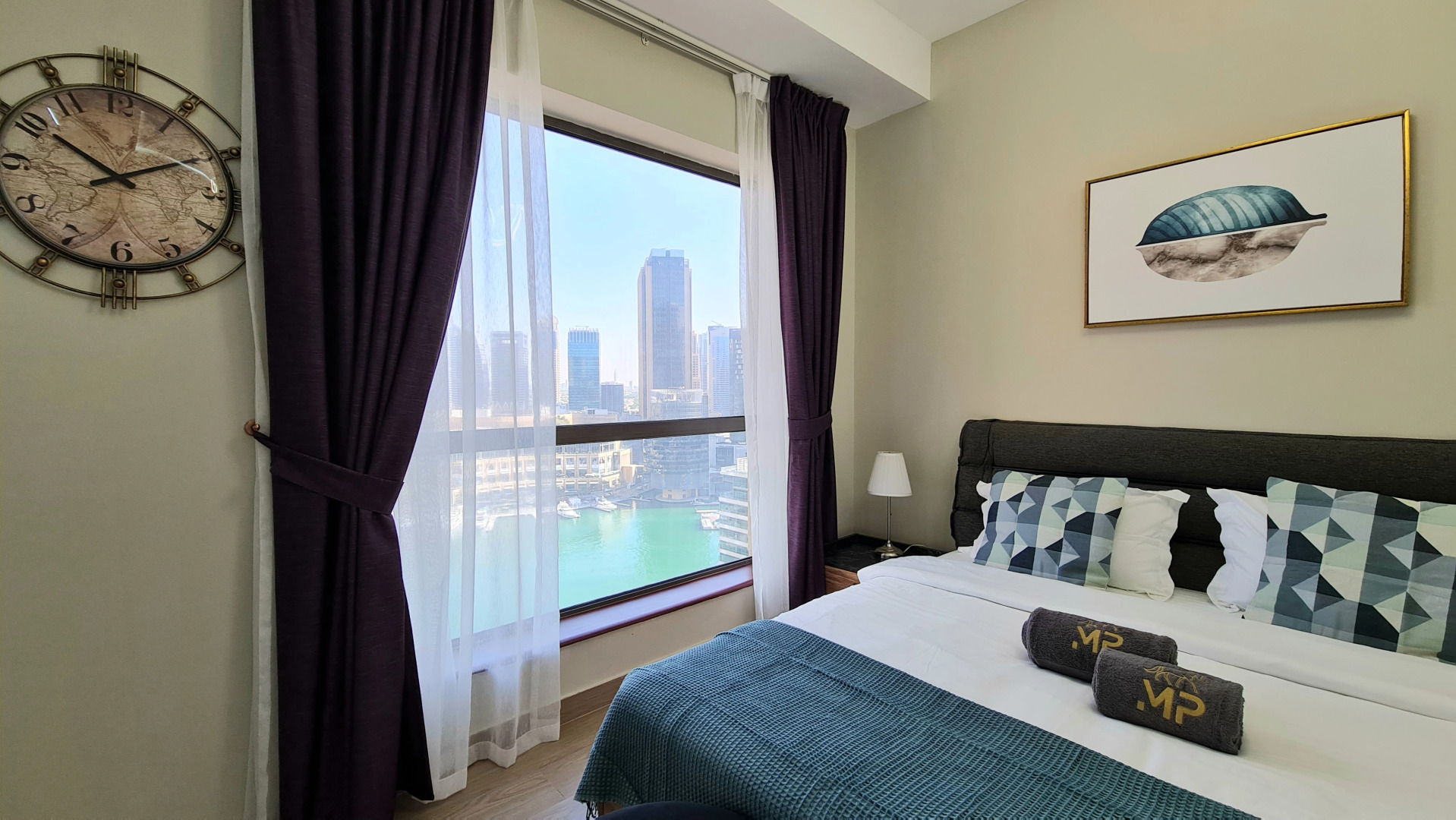 Апартаменты Marco Polo - High-rise 1BR Apt with Amazing Marina Views
