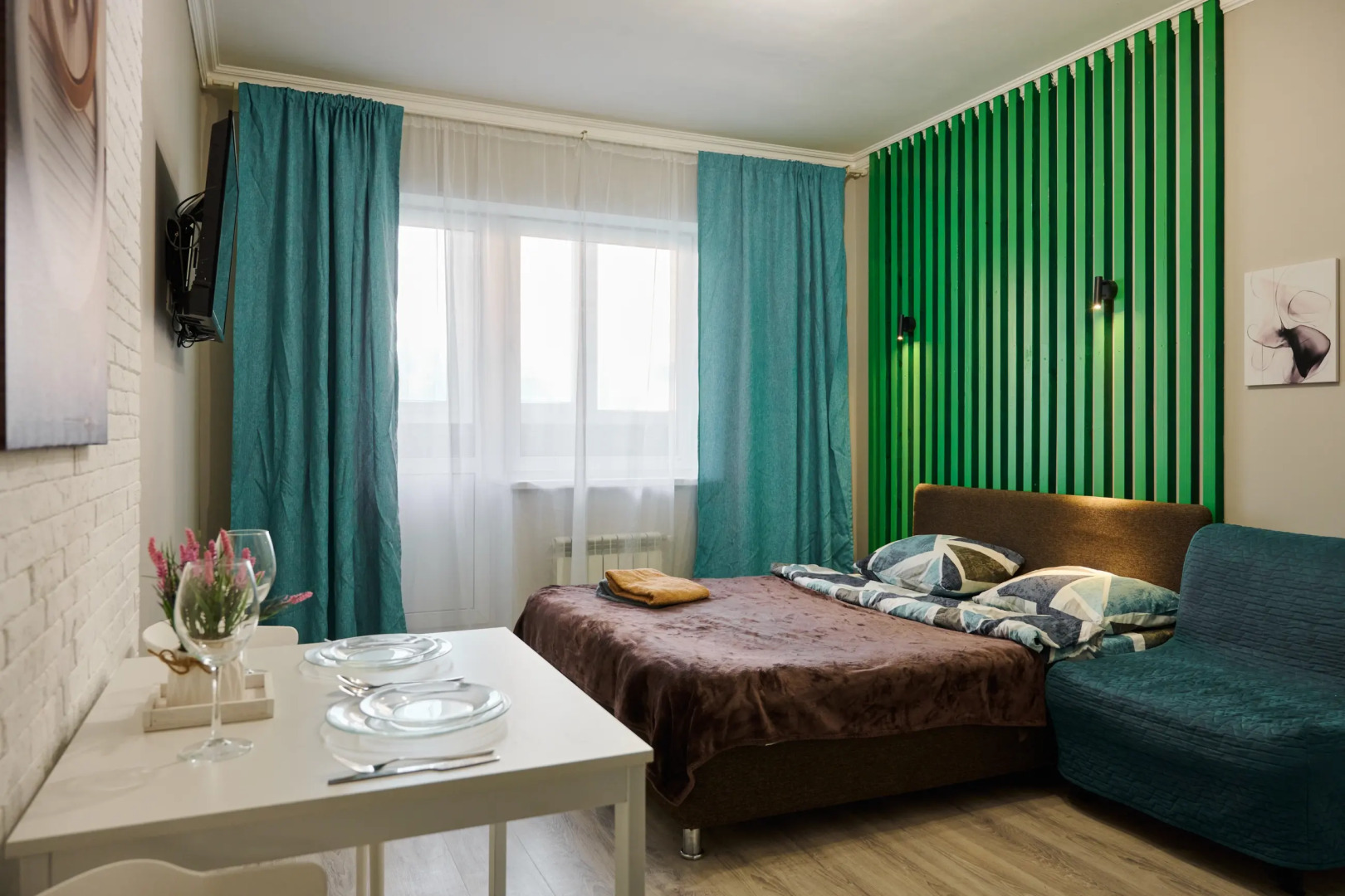 Апартаменты 219 2 на улице Александры Монаховой 6