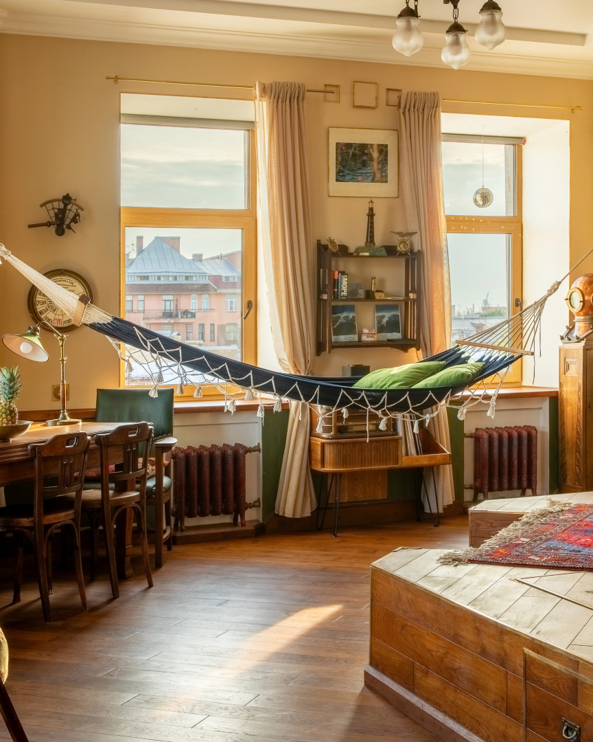 Квартира Уникальная Историческая Квартира с Панорамным Видом на Фонтанку