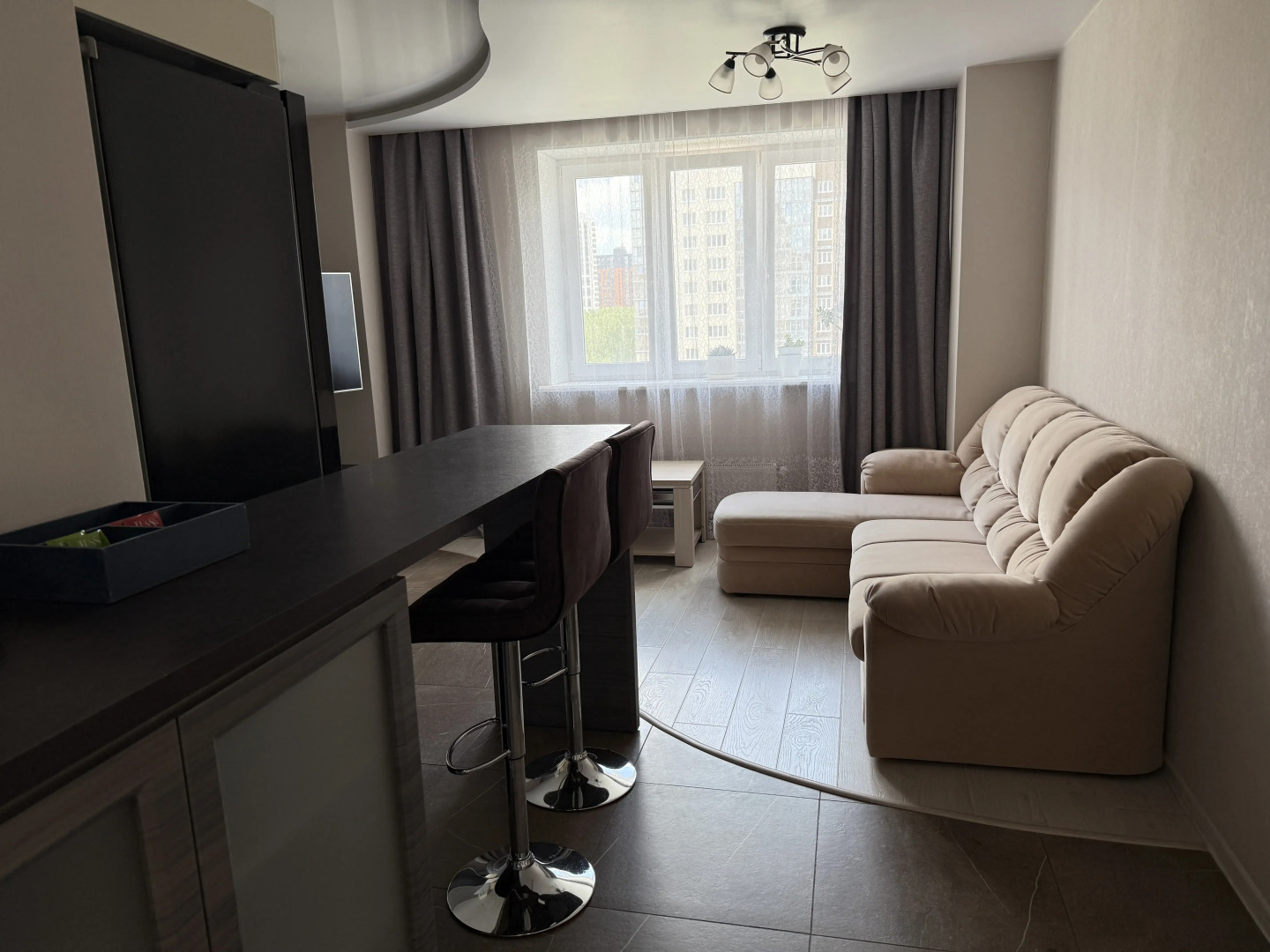 Квартира Уютная студия + спальня в ЖК Ньютон у ЛА Трактор