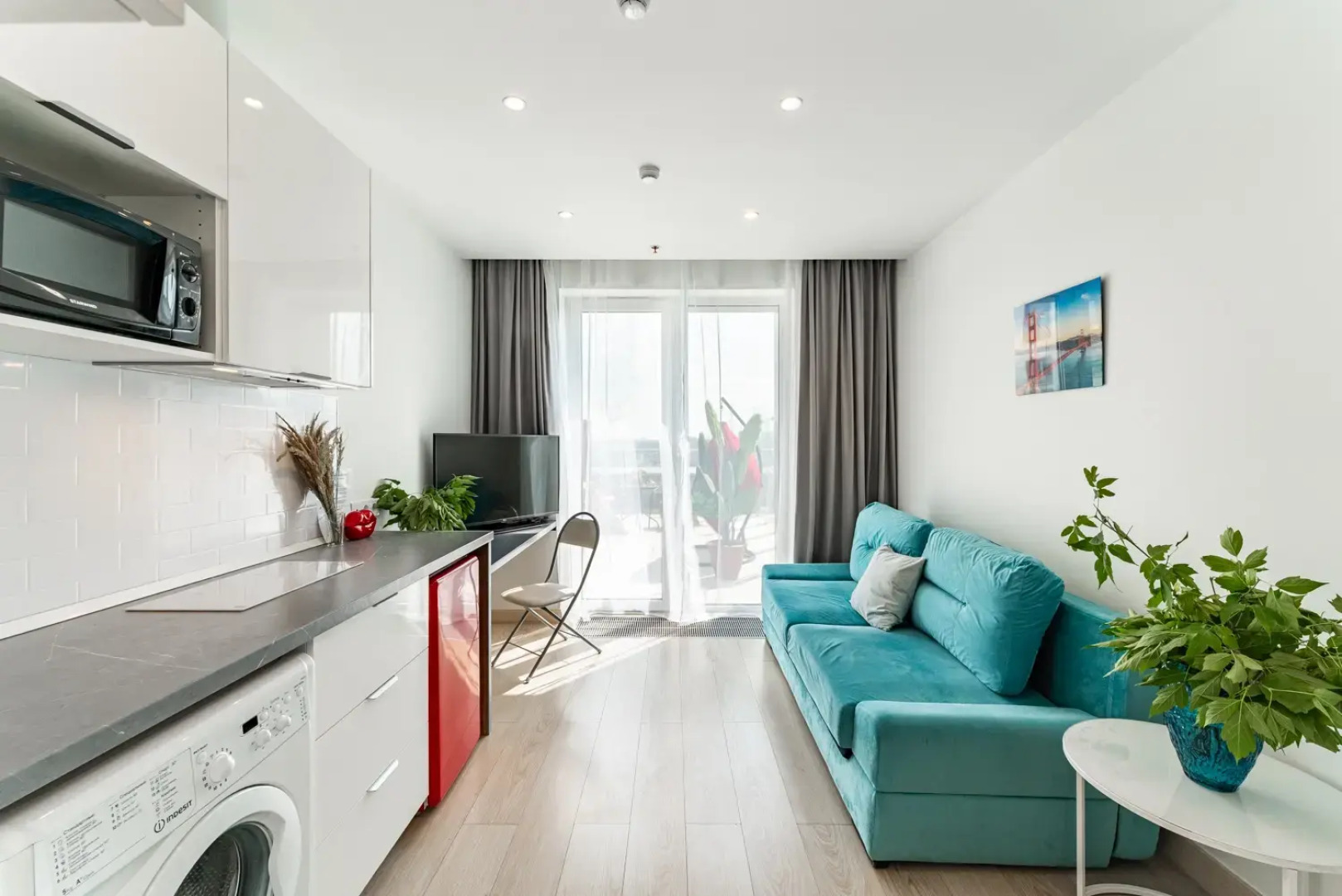 Апартаменты с личной террасой около острова мечты метро Технопарк