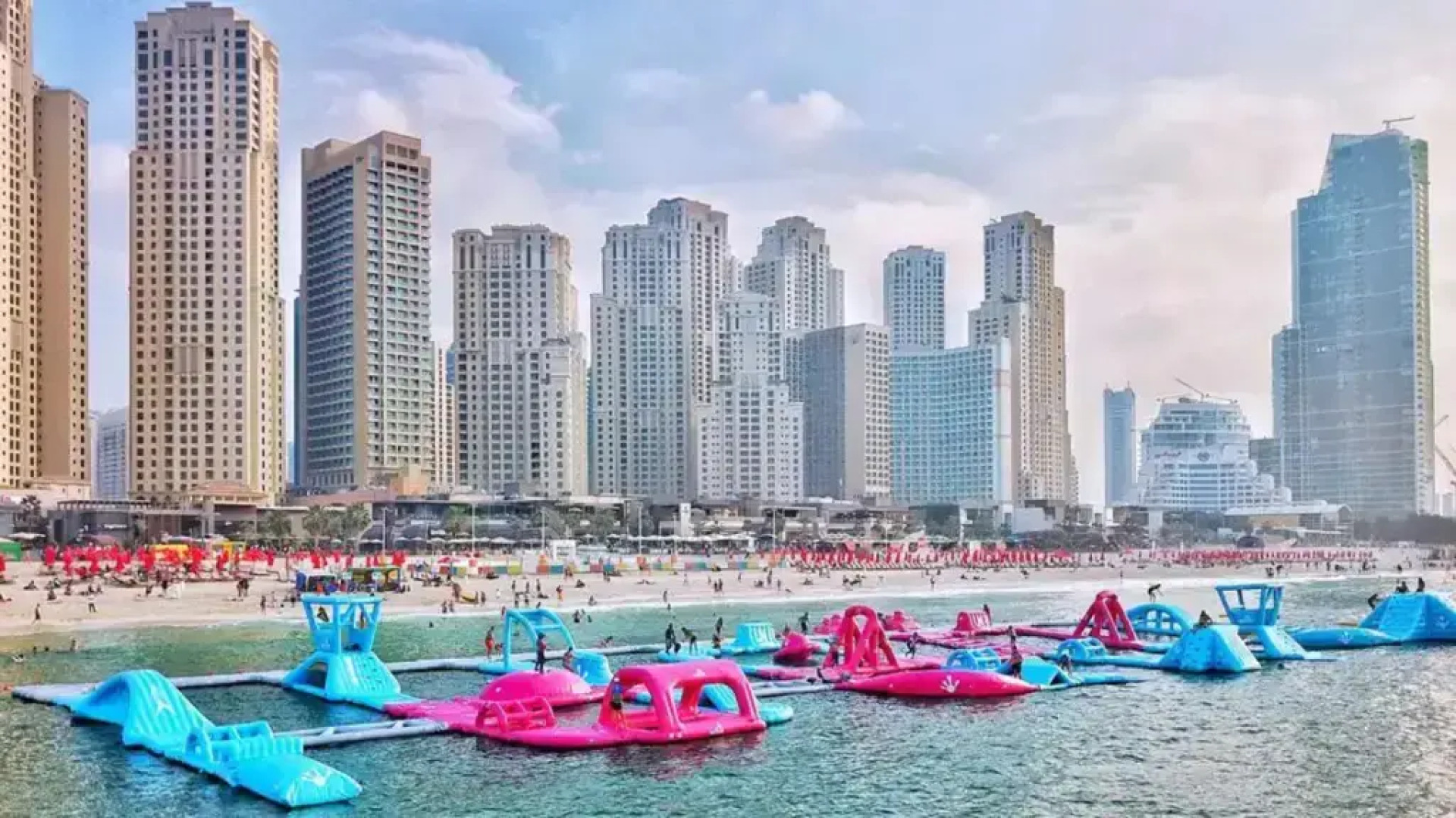 Апартаменты Studio on JBR, SEA view, POOL, Gym, LARGE terrace