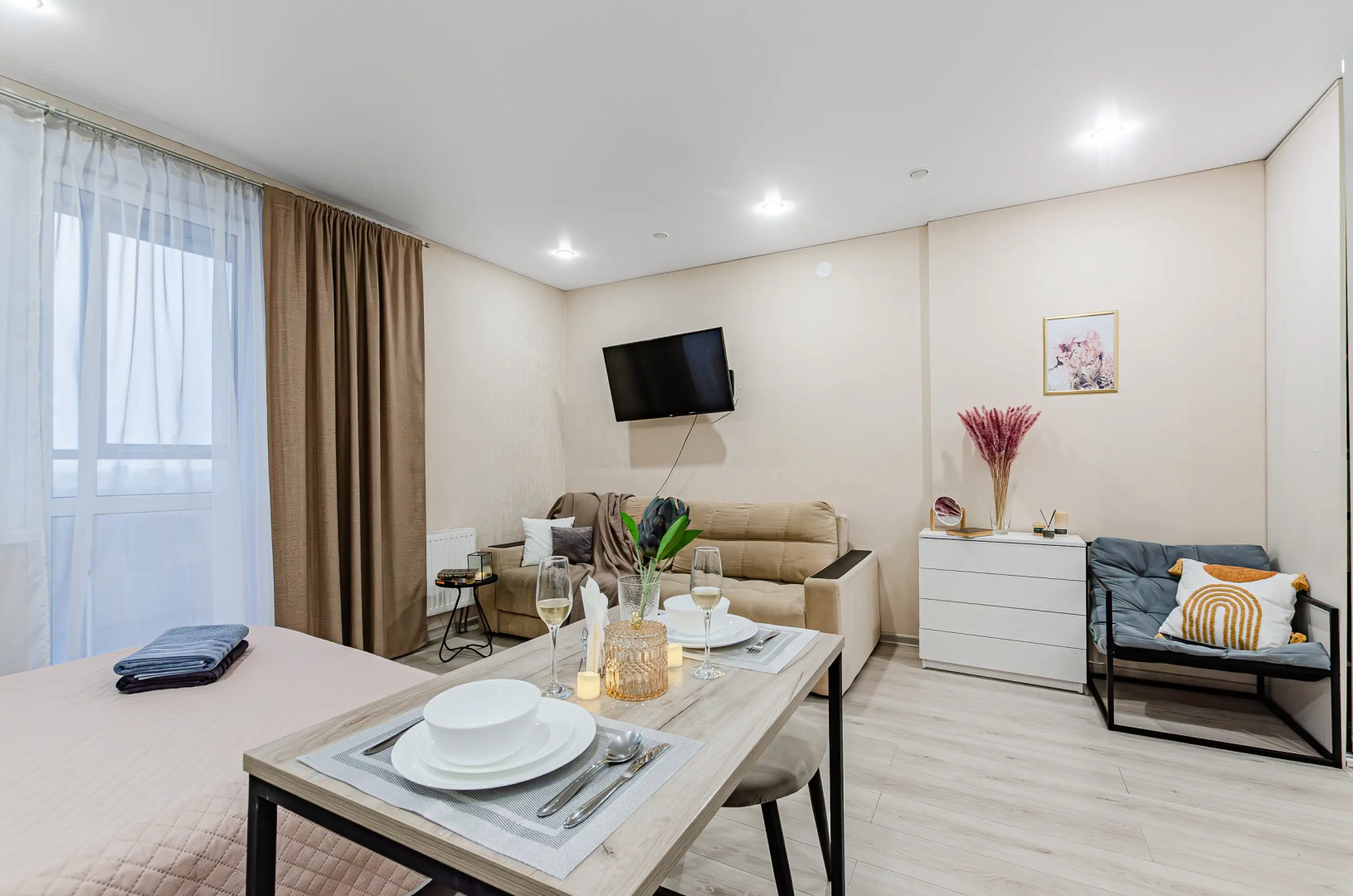 Квартира Уютная студия рядом с РКБ