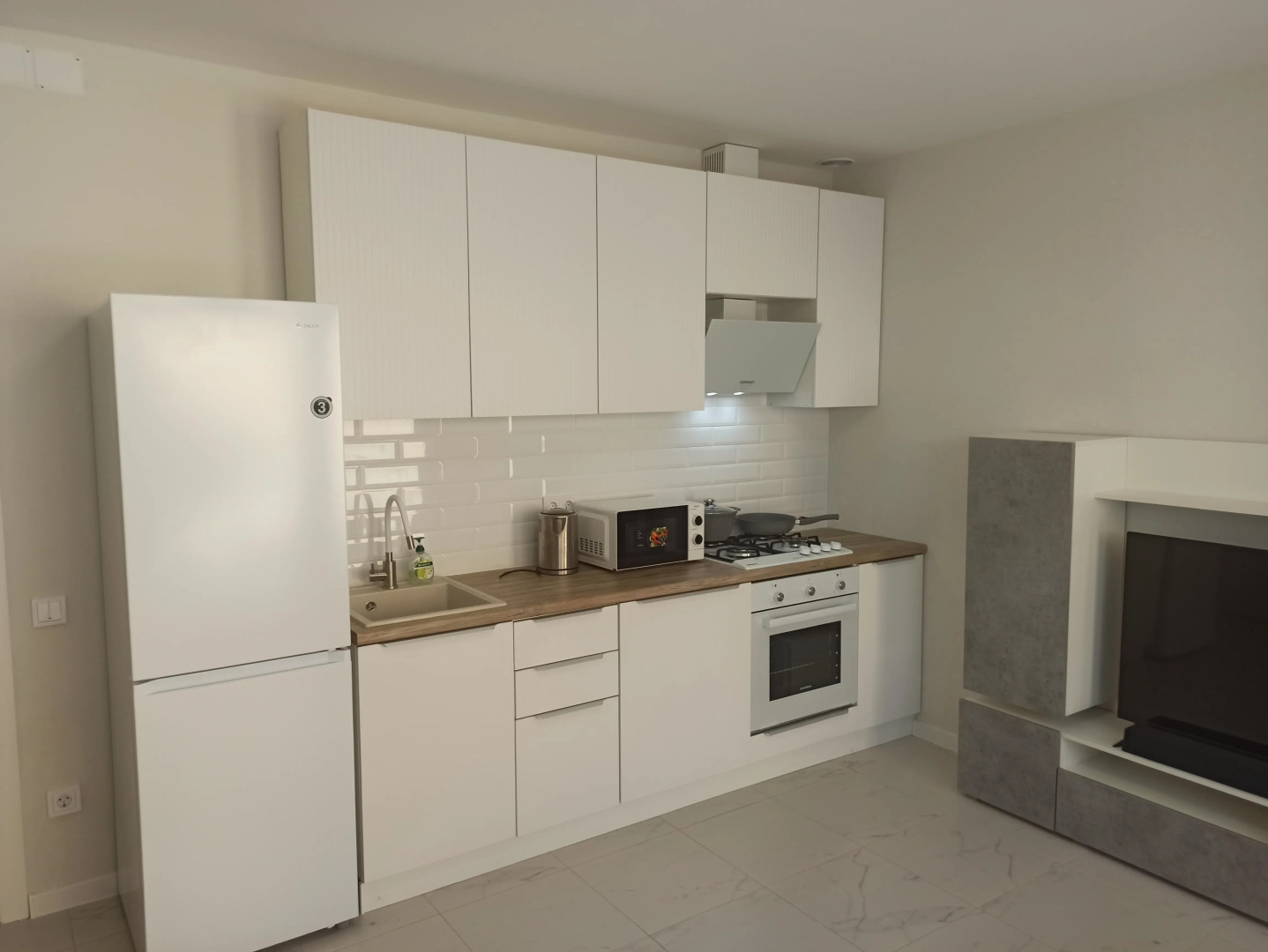 Квартира 1 Комнатная  с Сауной и 2мя 2х спальными Кроватями в Частном Доме