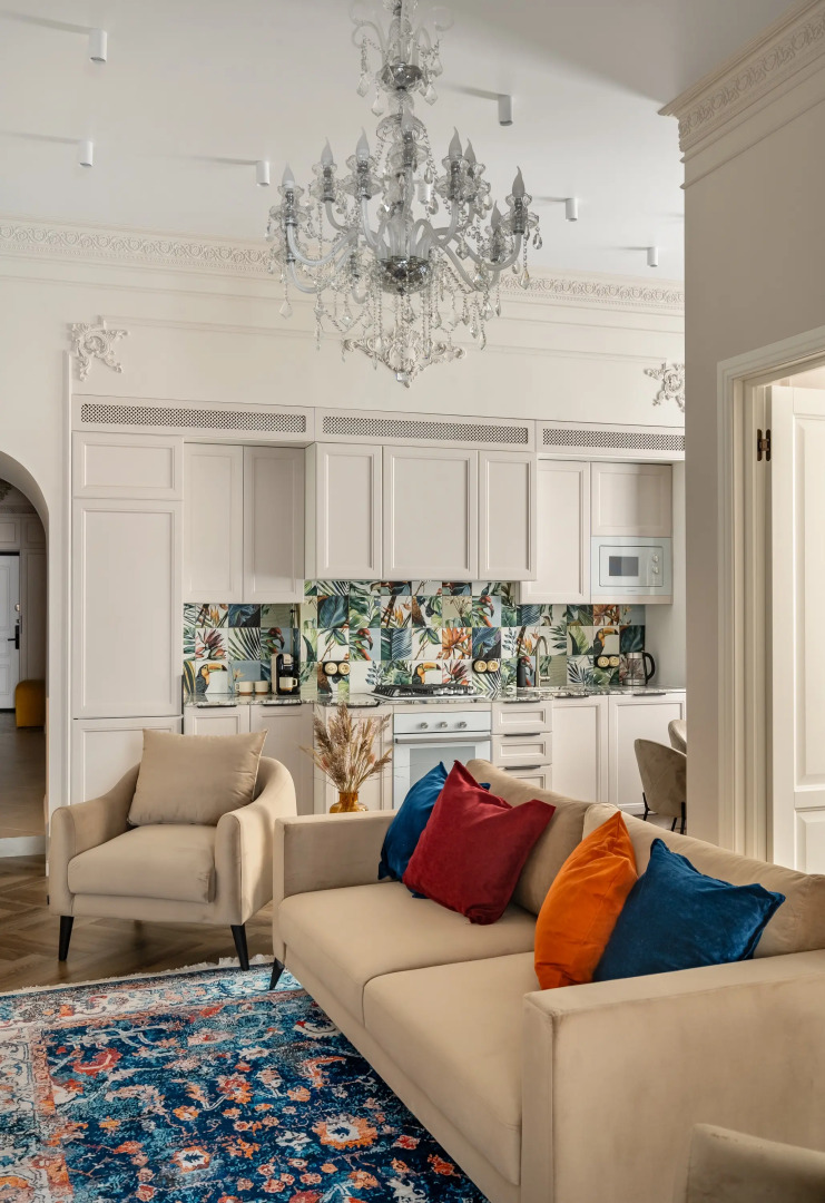 Апартаменты Дизайнерские 3х комнатные с камином Buyartapartments