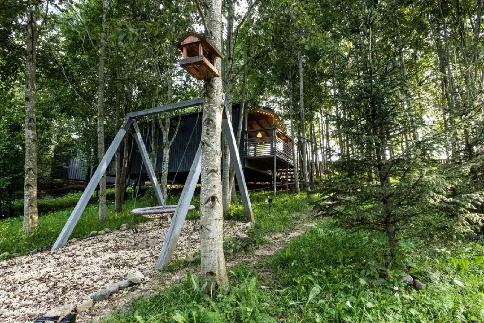 Частный дом у озера Кипень с баней, мангальной зоной и террасой