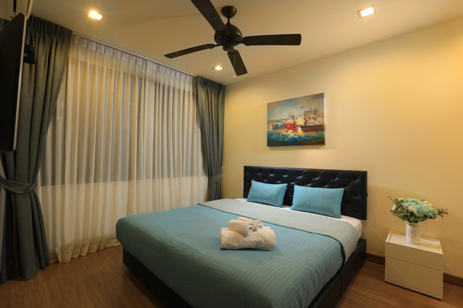 Частный Дом 3-комнатный таунхаус с рабочей зоной и парковкой 10 минут до пляжа Банг ТаоLP-65/131