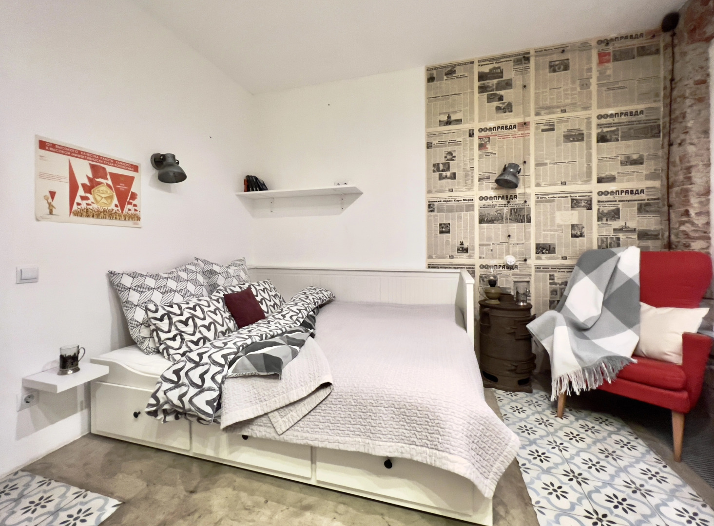 Апартаменты Красные апартаменты рядом с Дворцовой площадью