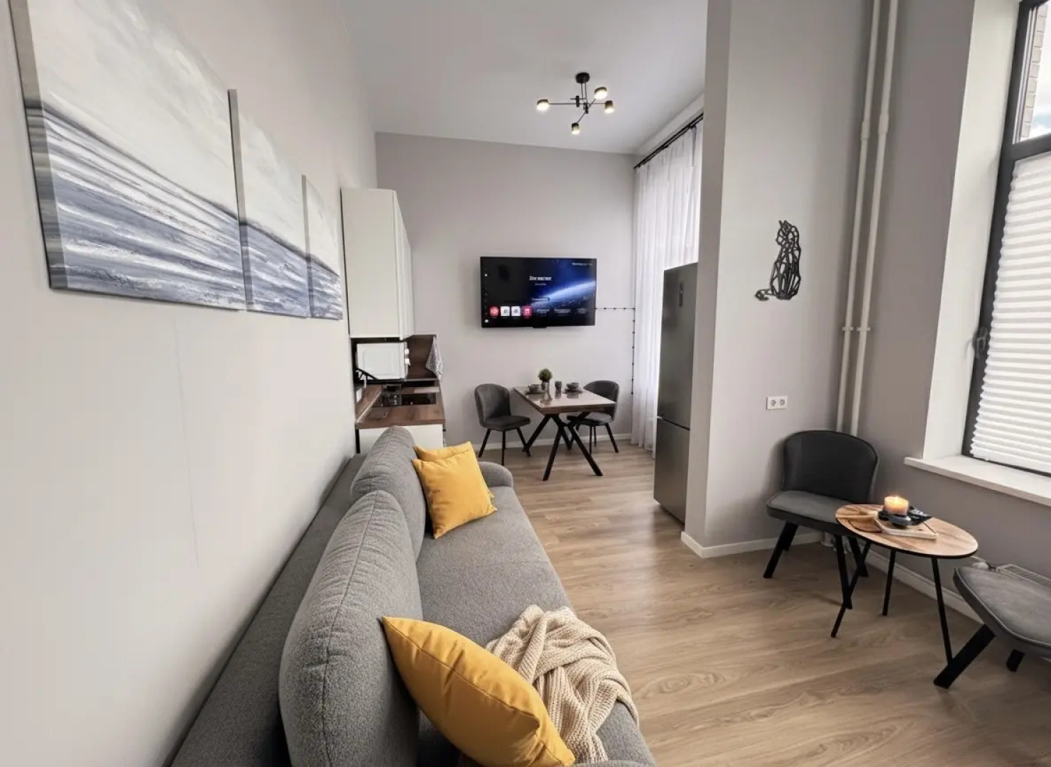 Квартира 1-к. квартира, 40 м², 2 кровати