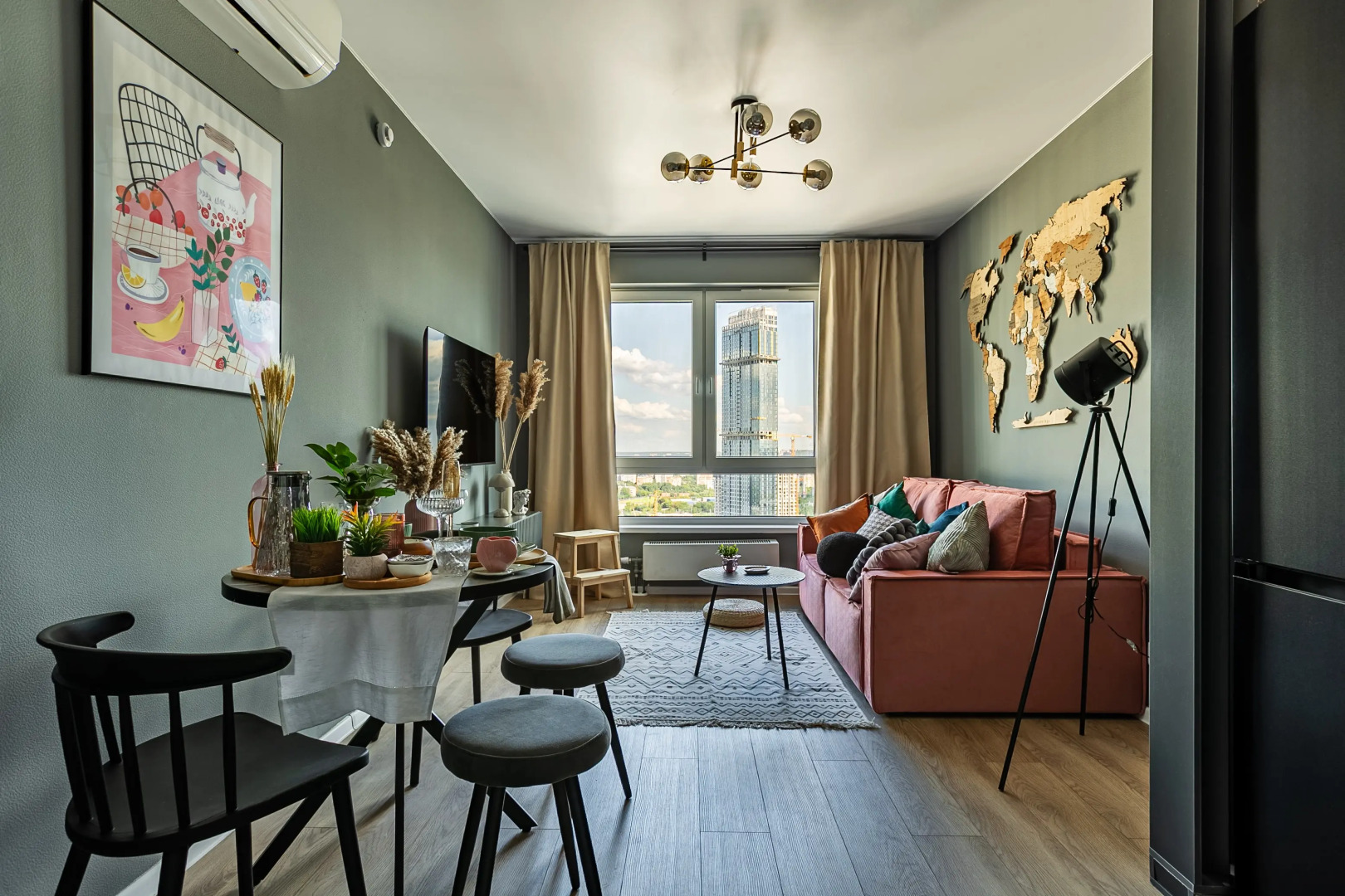 Квартира Dobrolyubova Great View 29 Floor