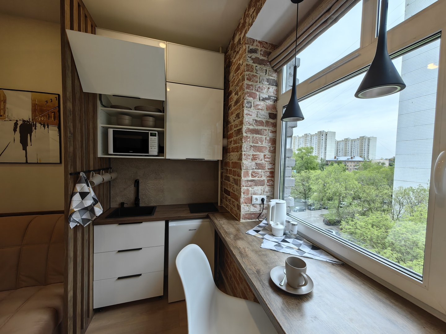 Апартаменты маленькие, но в них есть всё как в больших