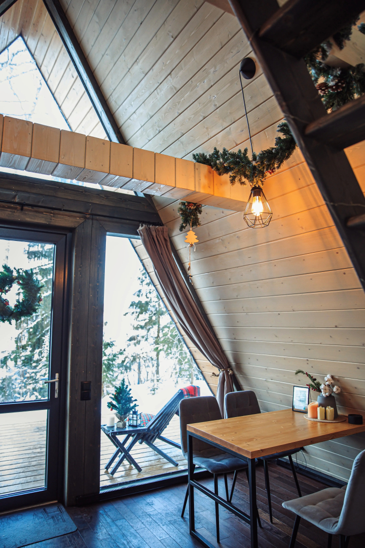 Частный дом A-frame На холме