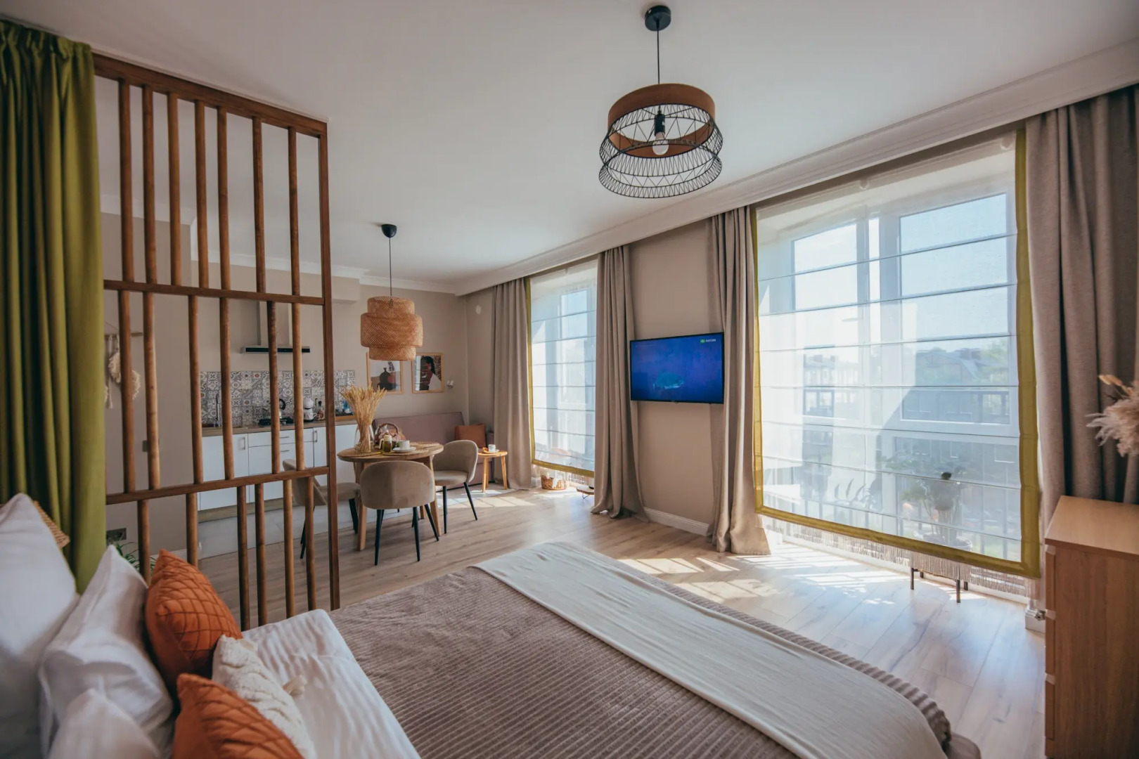 Апартаменты Boho Room в 100 метрах от моря