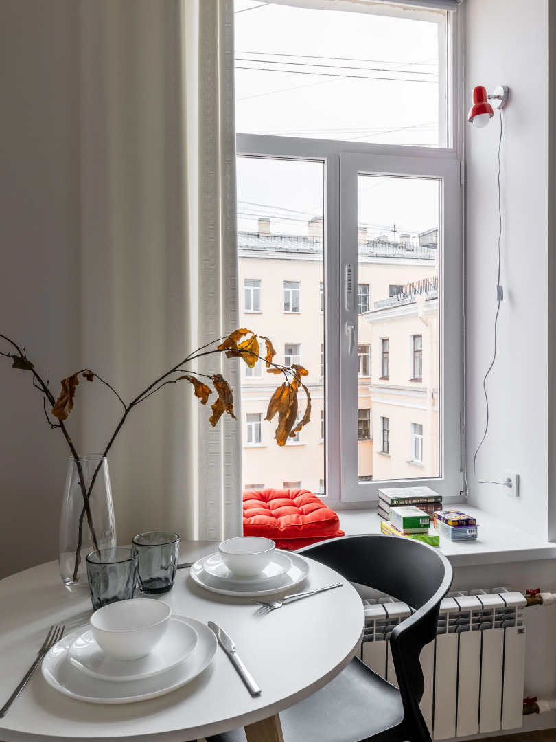 Квартира Уютная студия в центре с окнами в тихий двор