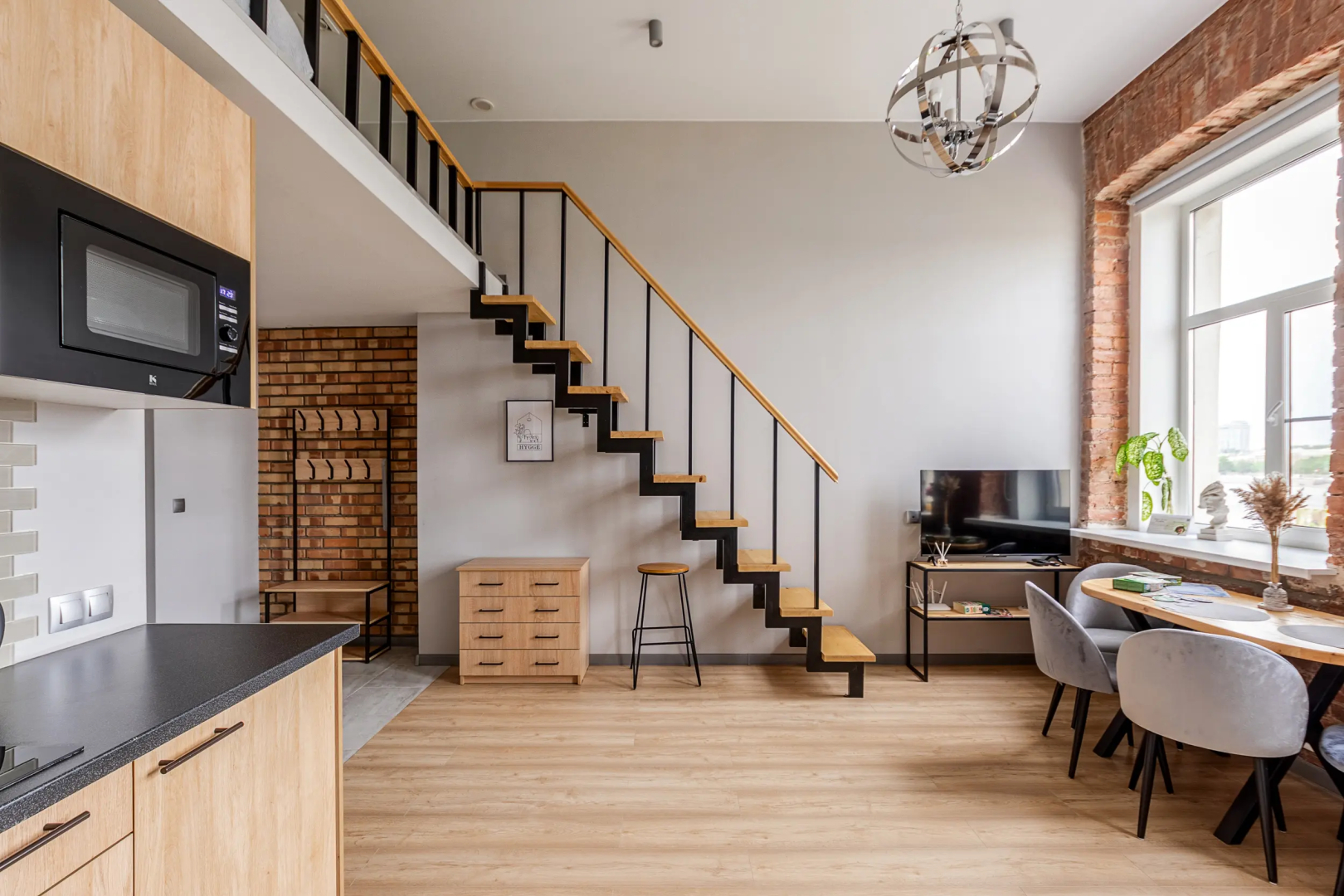 Апартаменты комфорт Nine View Studio с видом на Неву