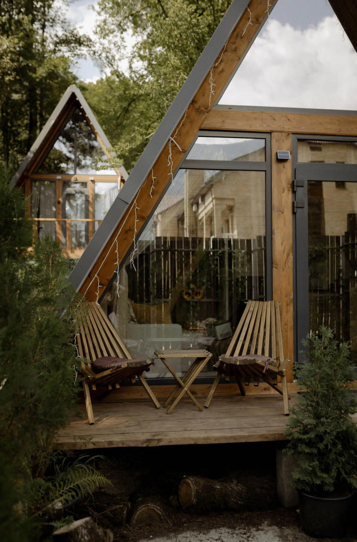 Частный дом Экосказка с видом на горы